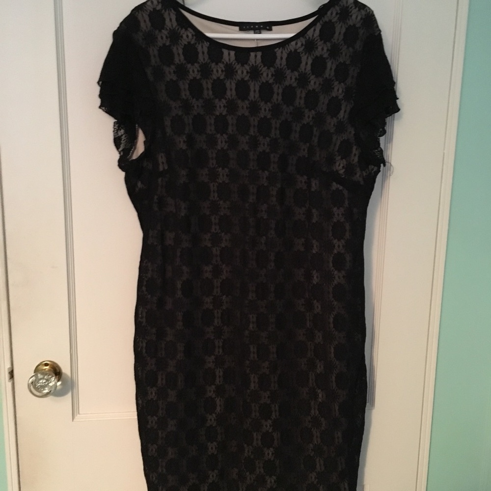 Black lace dress